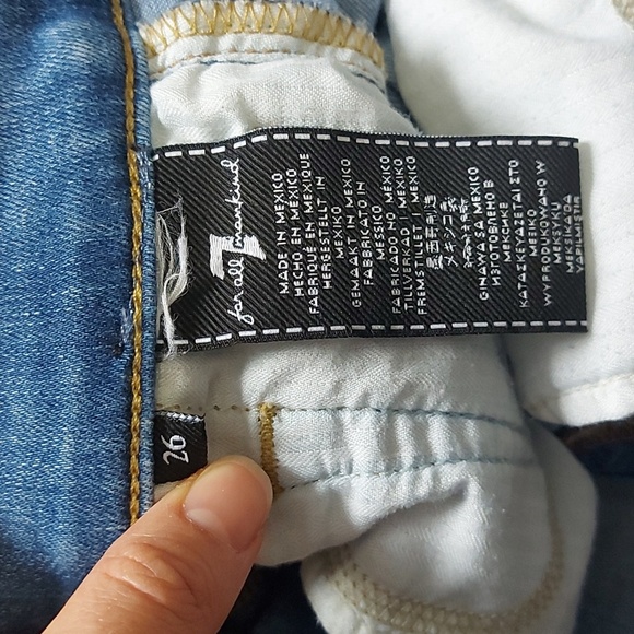 7 for all Mankind High Waist Ankle Gwenevere jeans 26 - Picture 9 of 10